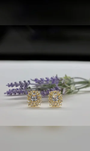 Gold Cushion Cut