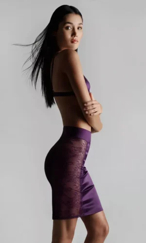 Villa Satine – Pencil Skirt – Purple