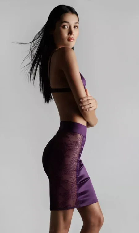Villa Satine – Pencil Skirt – Purple