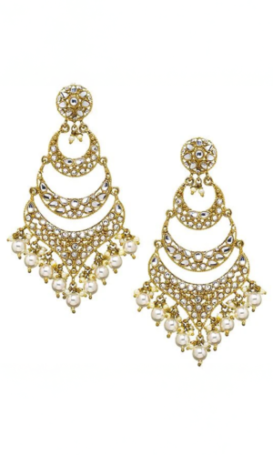 Jivika Earrings in Pearl