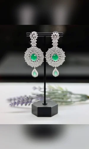 Emerald Sun Earring