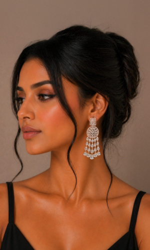 Kaur Crystal Drop Earrings