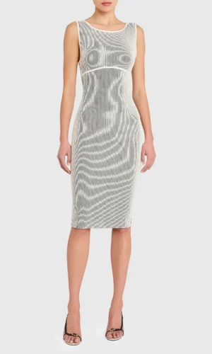 Corenne Dress - White/Black