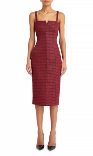 TISHA DRESS - Burgundy