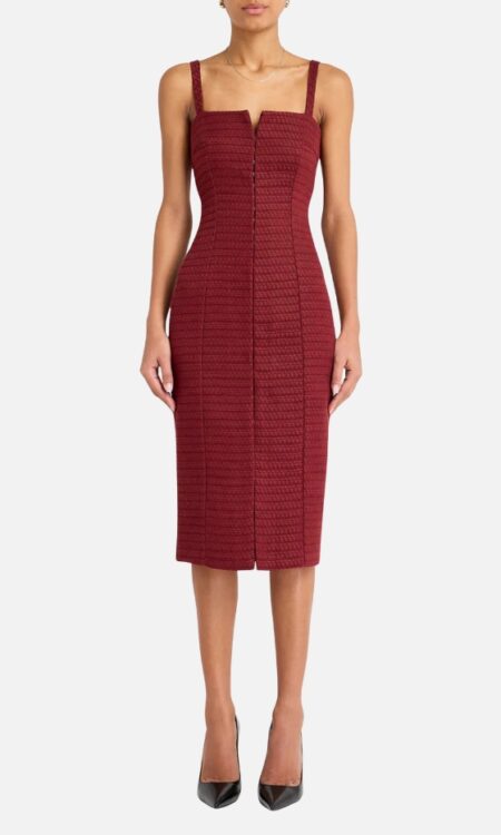 TISHA DRESS - Burgundy