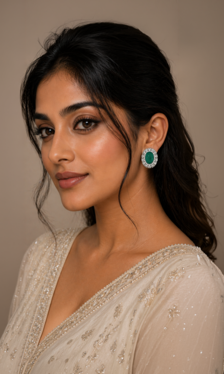 Emerald Grace Studs
