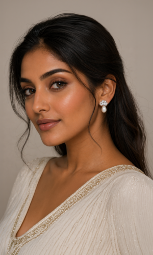 Divine Grace Pearl and CZ Earrings
