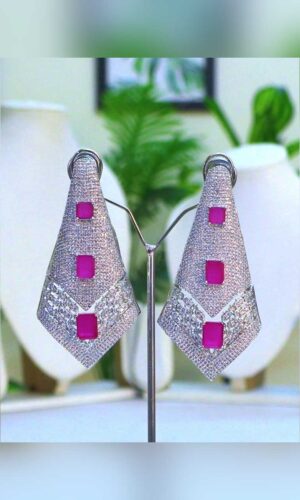 Ruby Dazzling Statement Earrings