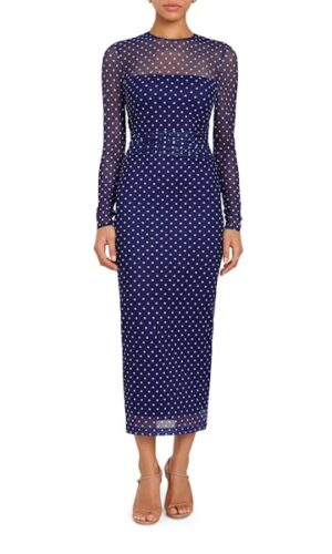 Zoey Dress - Blue Polkadot