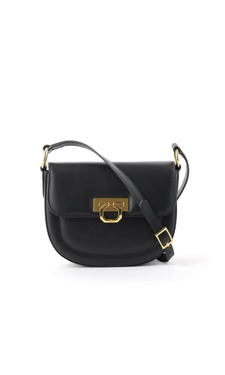 Sara leather handbag – Skyline calfskin black