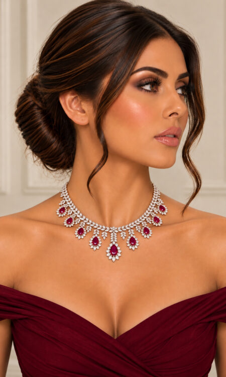 Maharani Ruby Collar Necklace